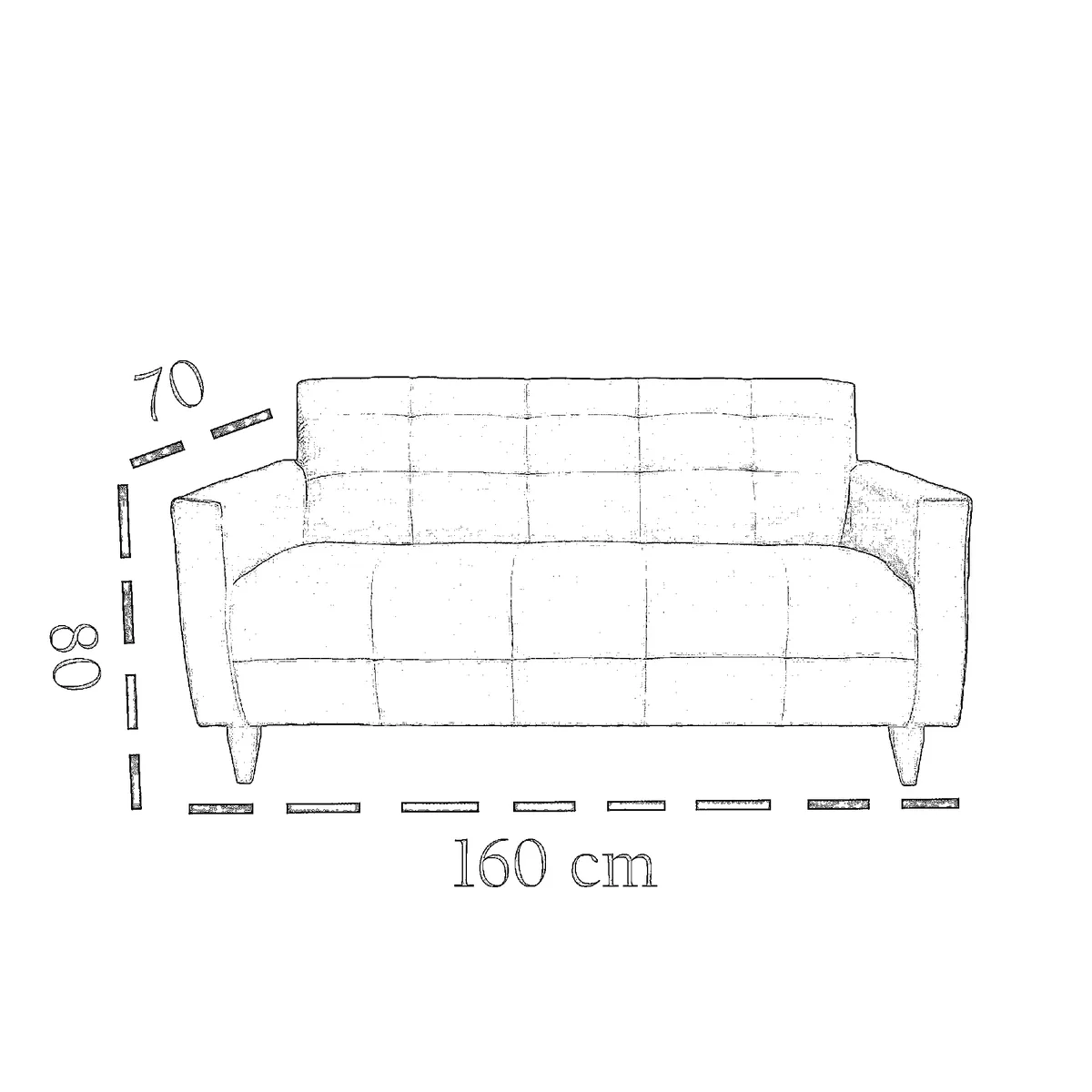 RUZAM MOBEL - SOFA URBANO GRIS LINO