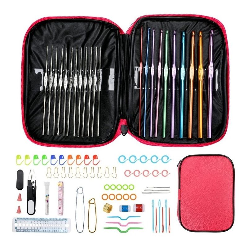 GENERICO - Set Crochet 100pcs Accesorios Ganchillo Amigurumi Tejer Diy