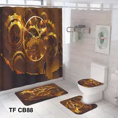 GENERICO - JUEGO DE SET DE BAÑO COMPLETO 4 PIEZAS
