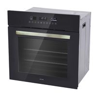 Horno Eléctrico Empotrable Gröner Black Touch Triple Vidrio 10F 60L…