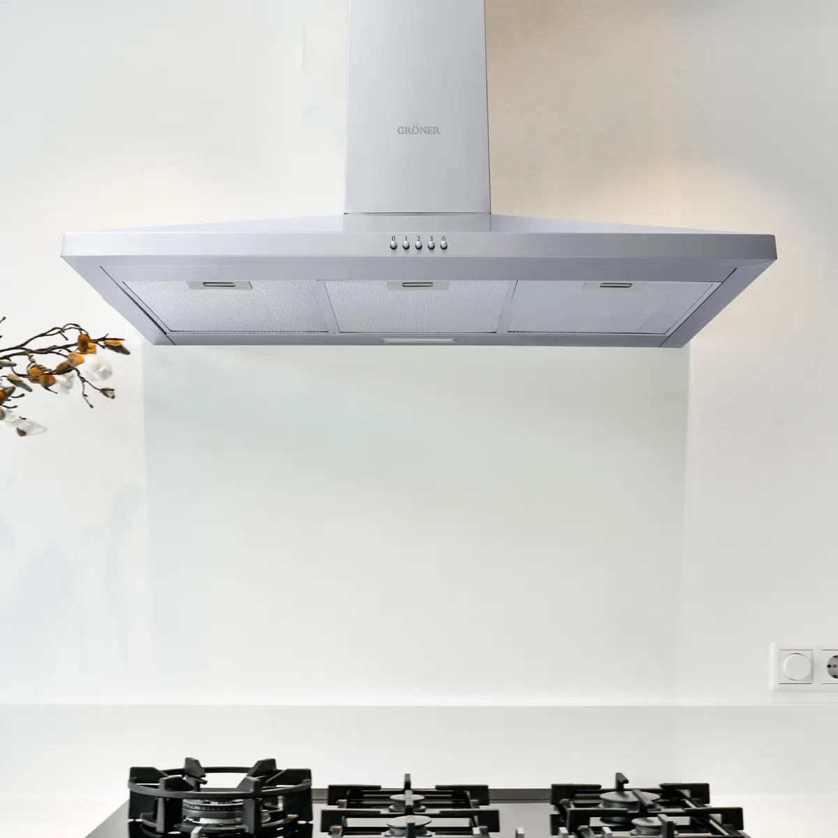 GRONER - Campana Piramidal Gröner Inox 90cm