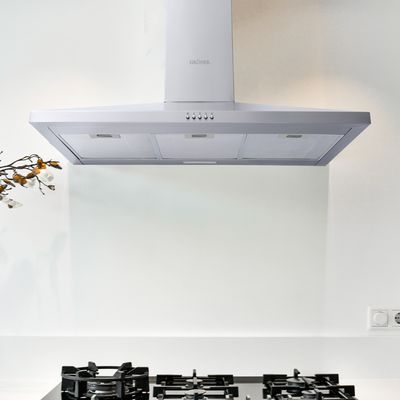 Imagen 2 del producto Campana Piramidal Gröner Inox 90cm