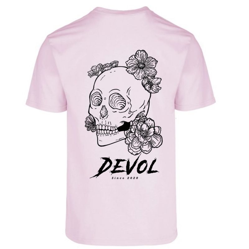 DEVOL COMPANY - Polera Gnarly Flowers Rosado Devol Logo Flowers