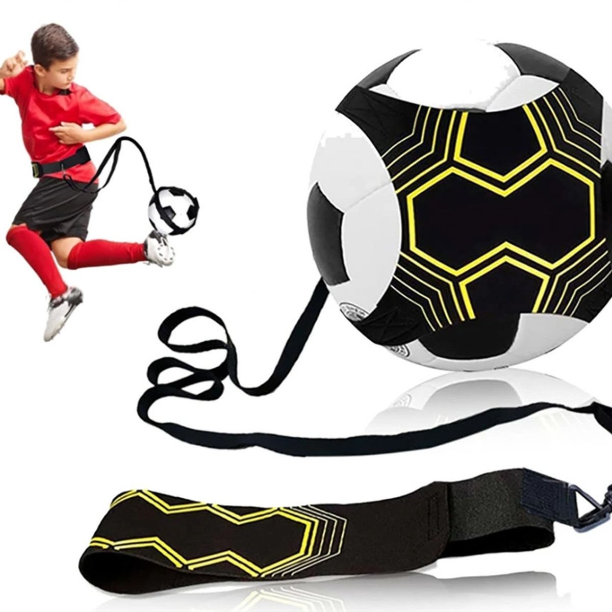 KUANGYE - Cinturón De Entrenamiento Con Balón De Fútbol Vóleibol