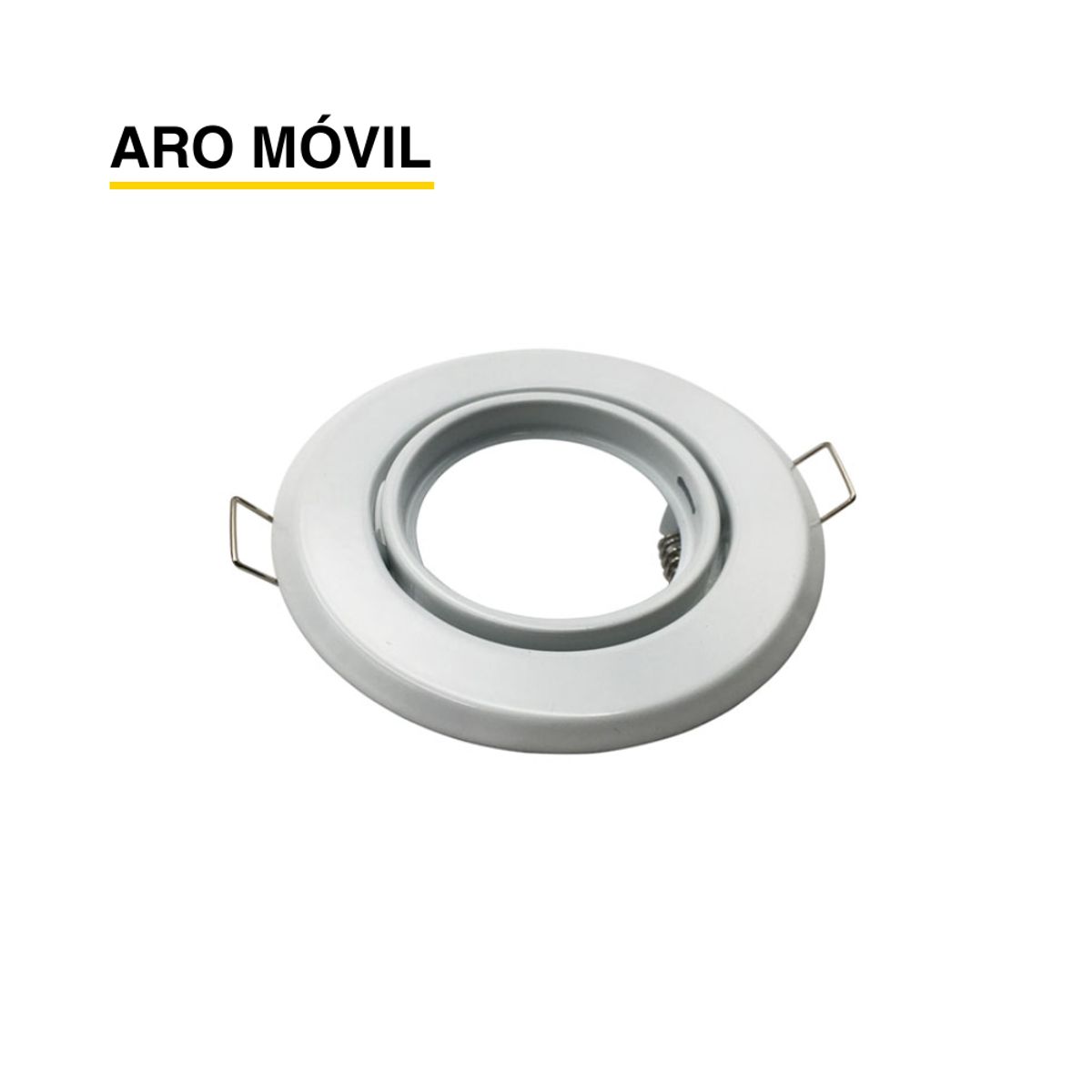 Aro Empotrable Móvil 9cm Corte 68cm Porta Gu10 No incluye Zócalo, marca DEMASLED - Foto 2