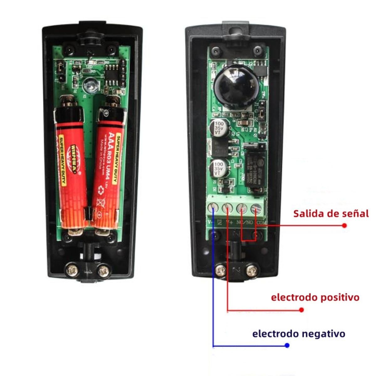 KUANGYE - Fotocelda Para Portón Con Receptor Inalambrico - Alarmas y Sensores