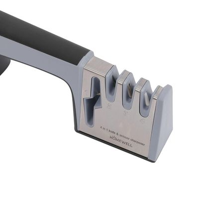 Imagen 2 del producto Afilador de Tijeras y Cuchillos Gris 22x6x9cm