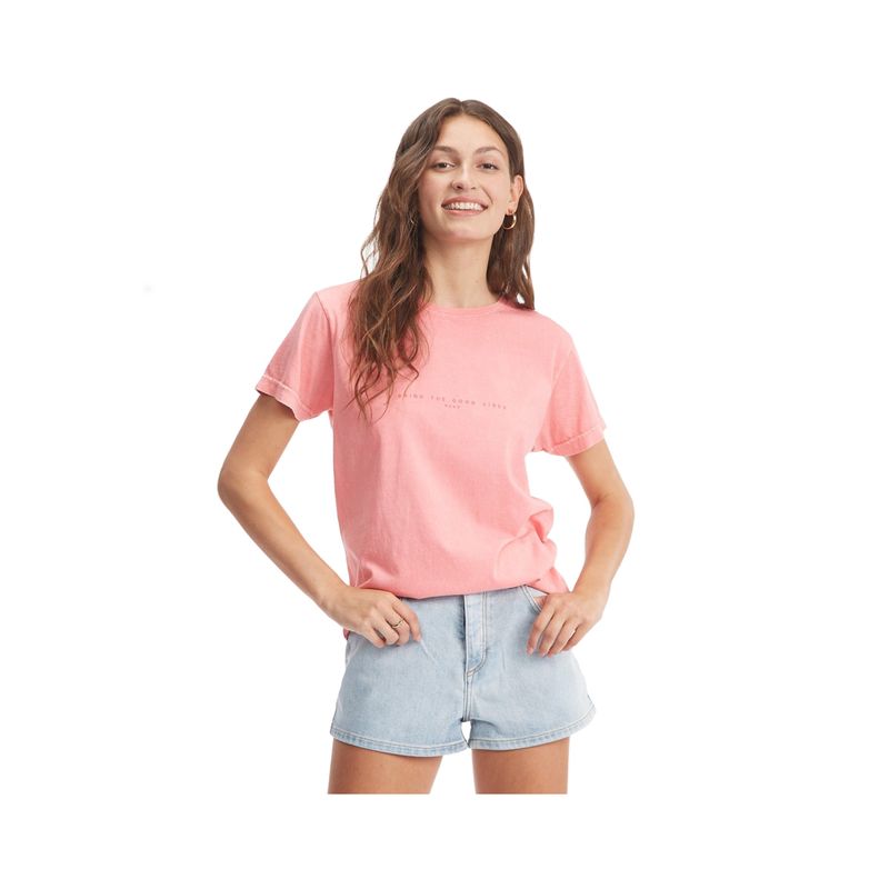 ROXY - Polera Roxy Paper Lines Mujer Strawberry Pink