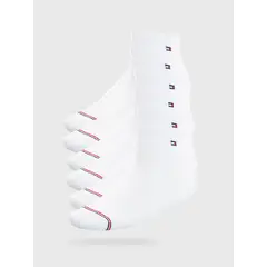 TOMMY HILFIGER - Pack De 6 Pares De Calcetines Sport Athletic Quarter Blanco