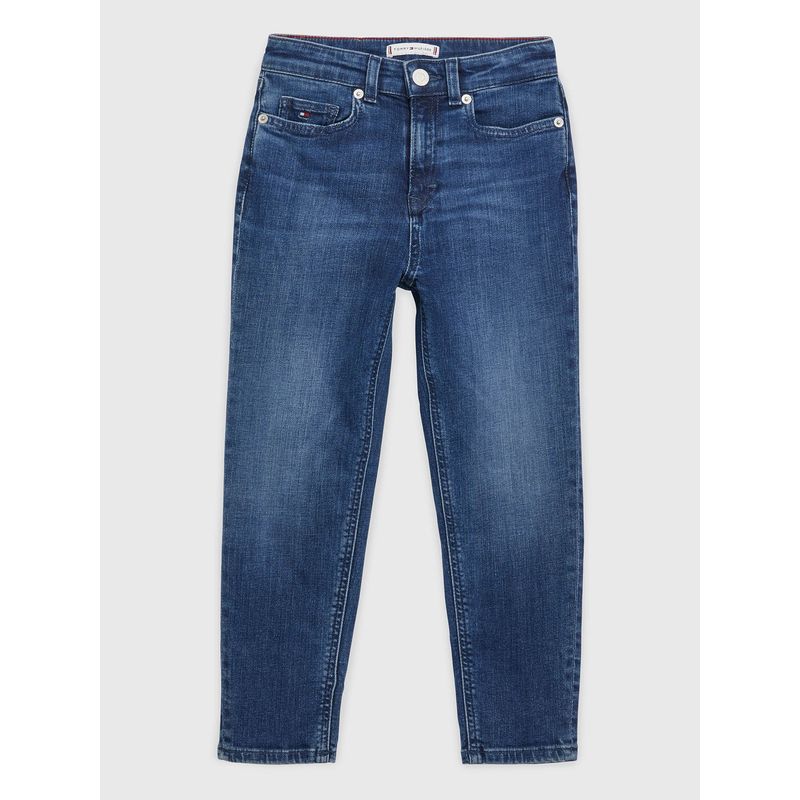 TOMMY HILFIGER - Jeans High Rise Desteñidos Azul Tommy Hilfiger