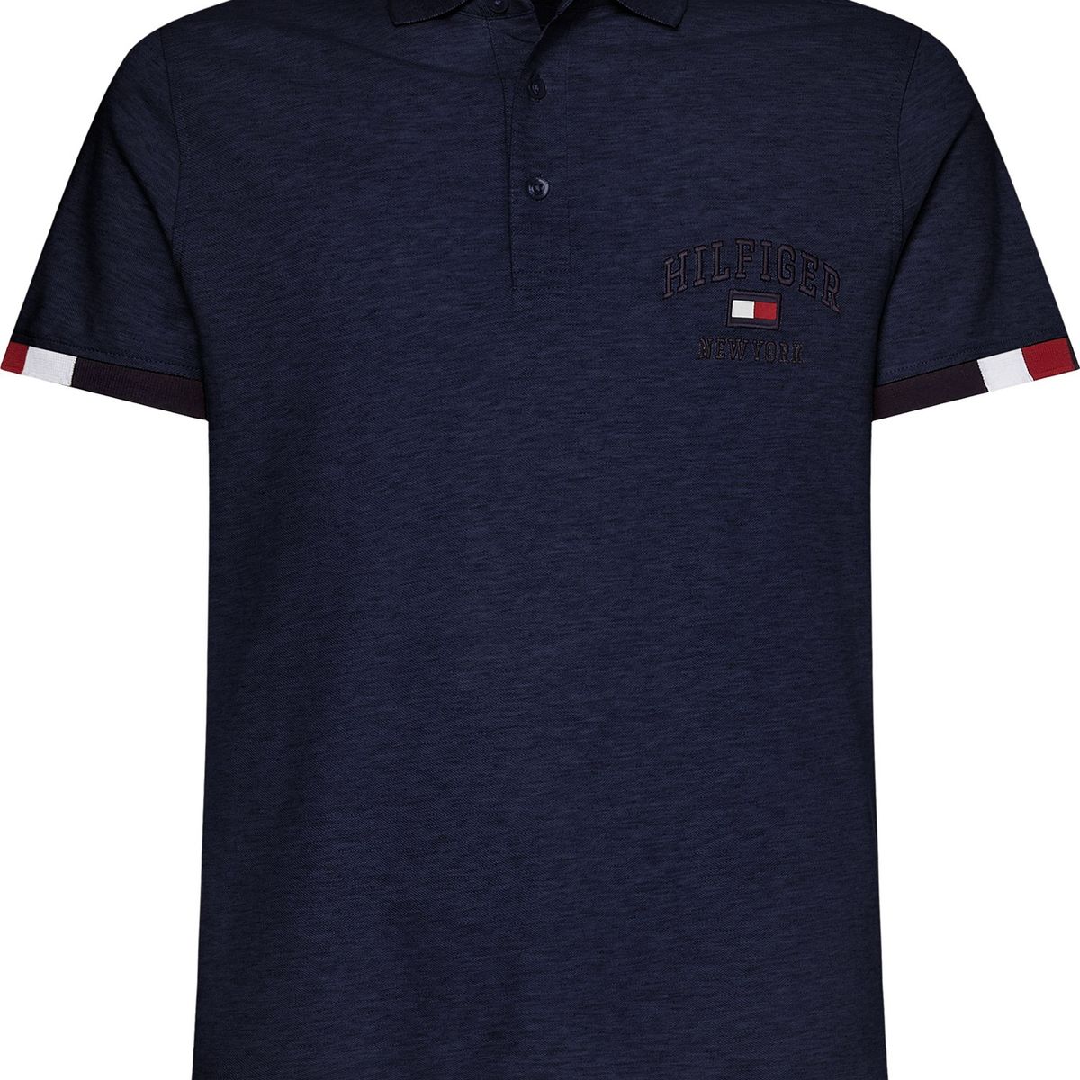 TOMMY HILFIGER - Polo Varsity Logo Slim Fit Azul Tommy Hilfiger