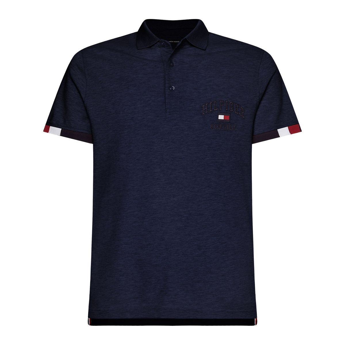 TOMMY HILFIGER - Polo Varsity Logo Slim Fit Azul Tommy Hilfiger