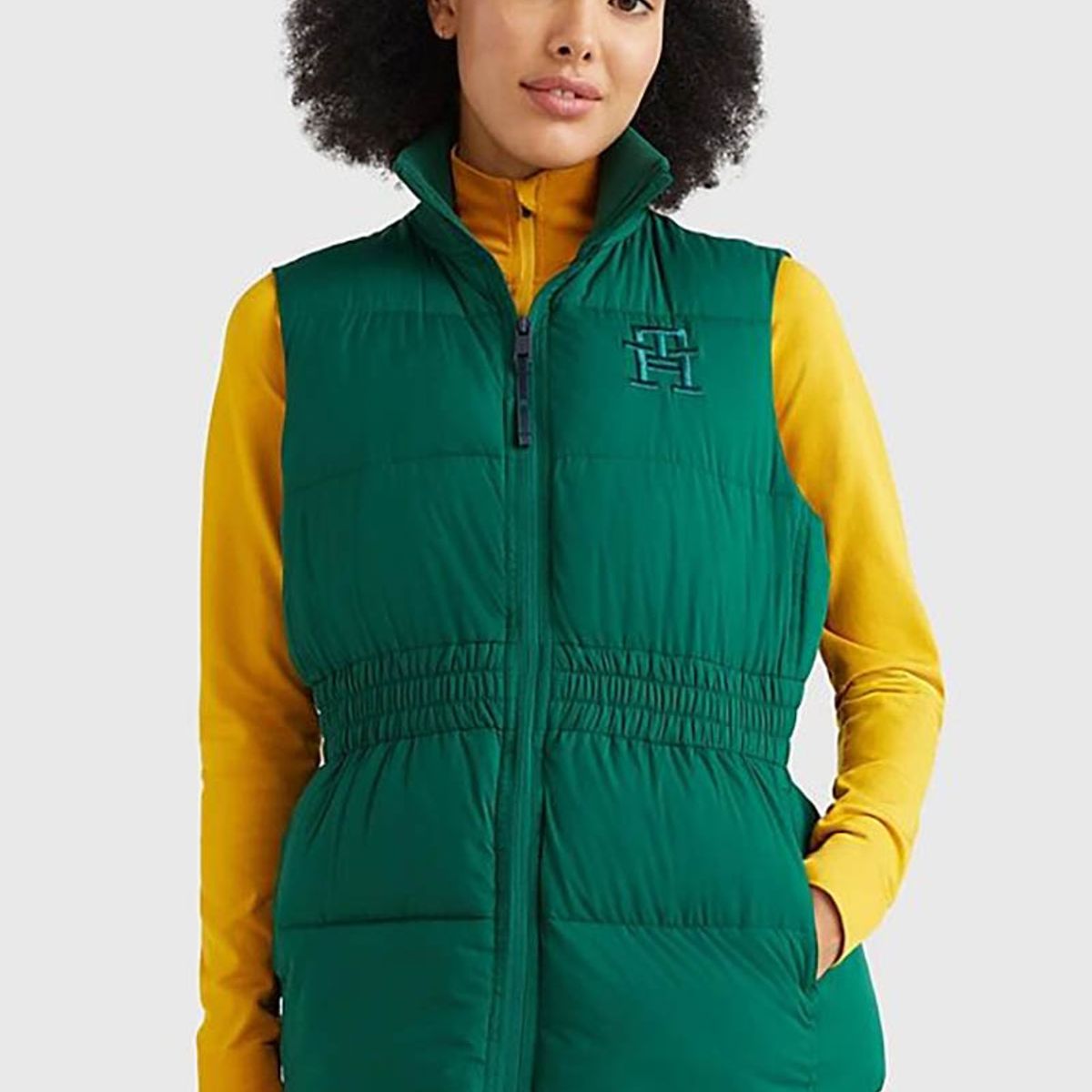 TOMMY HILFIGER - Parka Vest Sorona Ball Waisted Verde Tommy Hilfiger