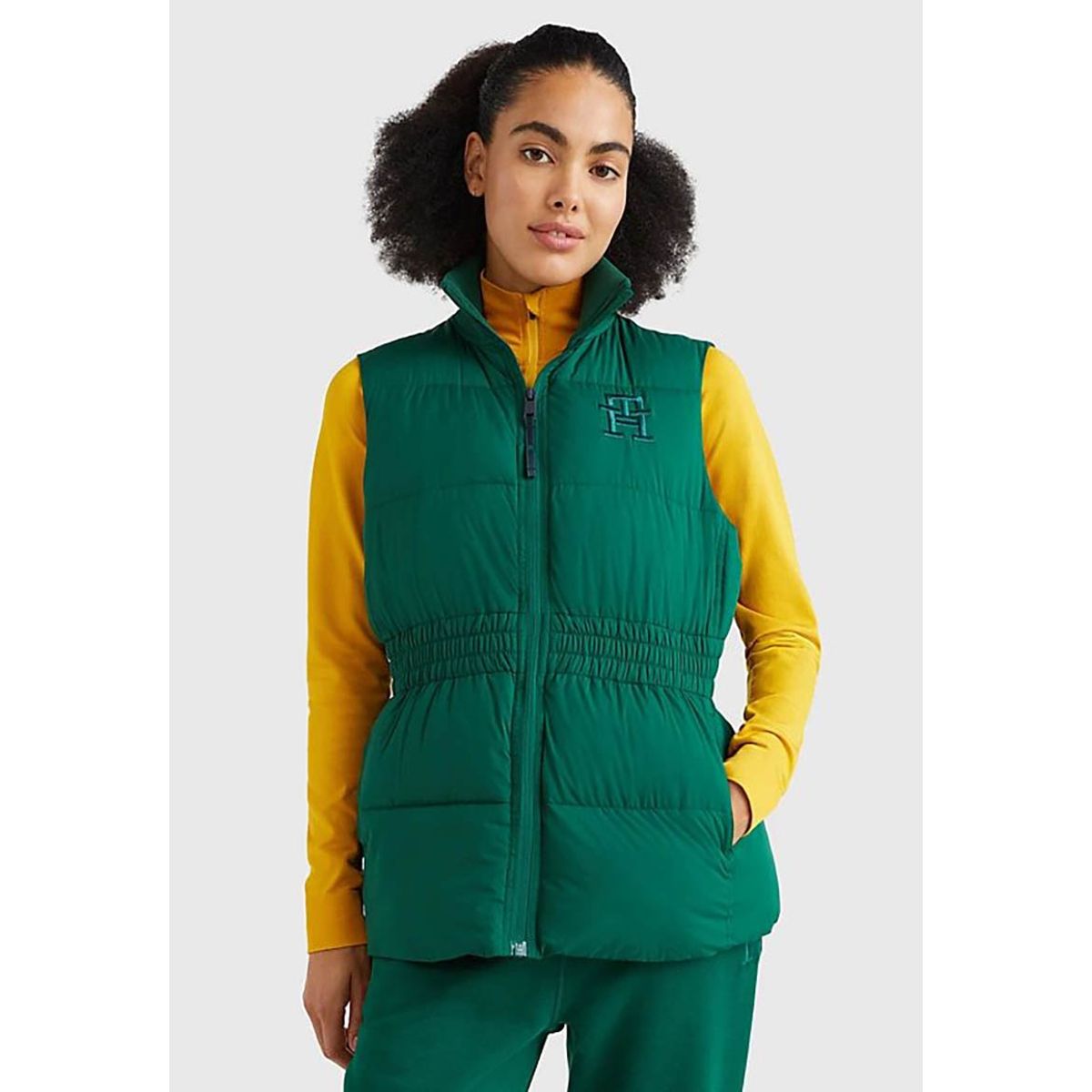 TOMMY HILFIGER - Parka Vest Sorona Ball Waisted Verde Tommy Hilfiger