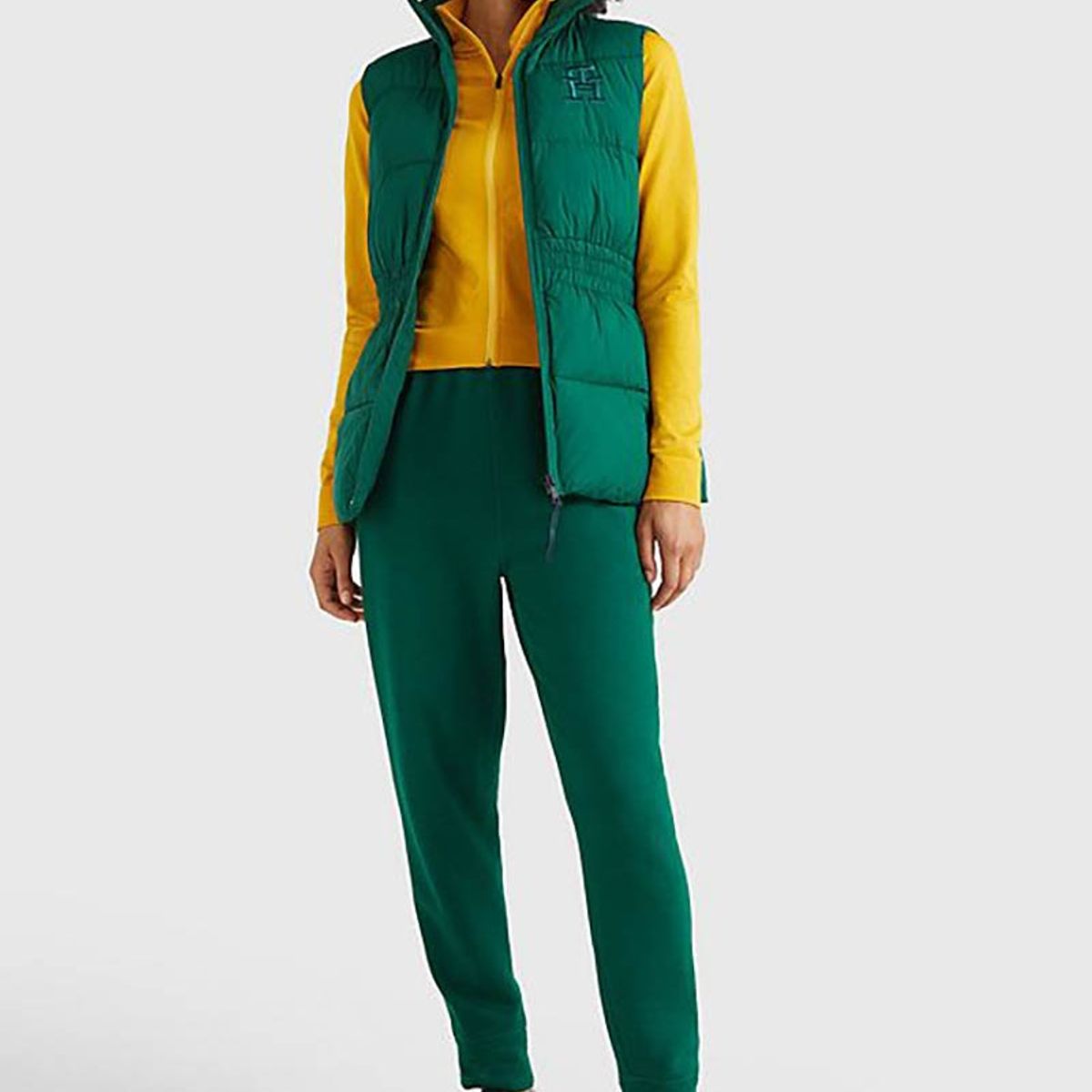 TOMMY HILFIGER - Parka Vest Sorona Ball Waisted Verde Tommy Hilfiger