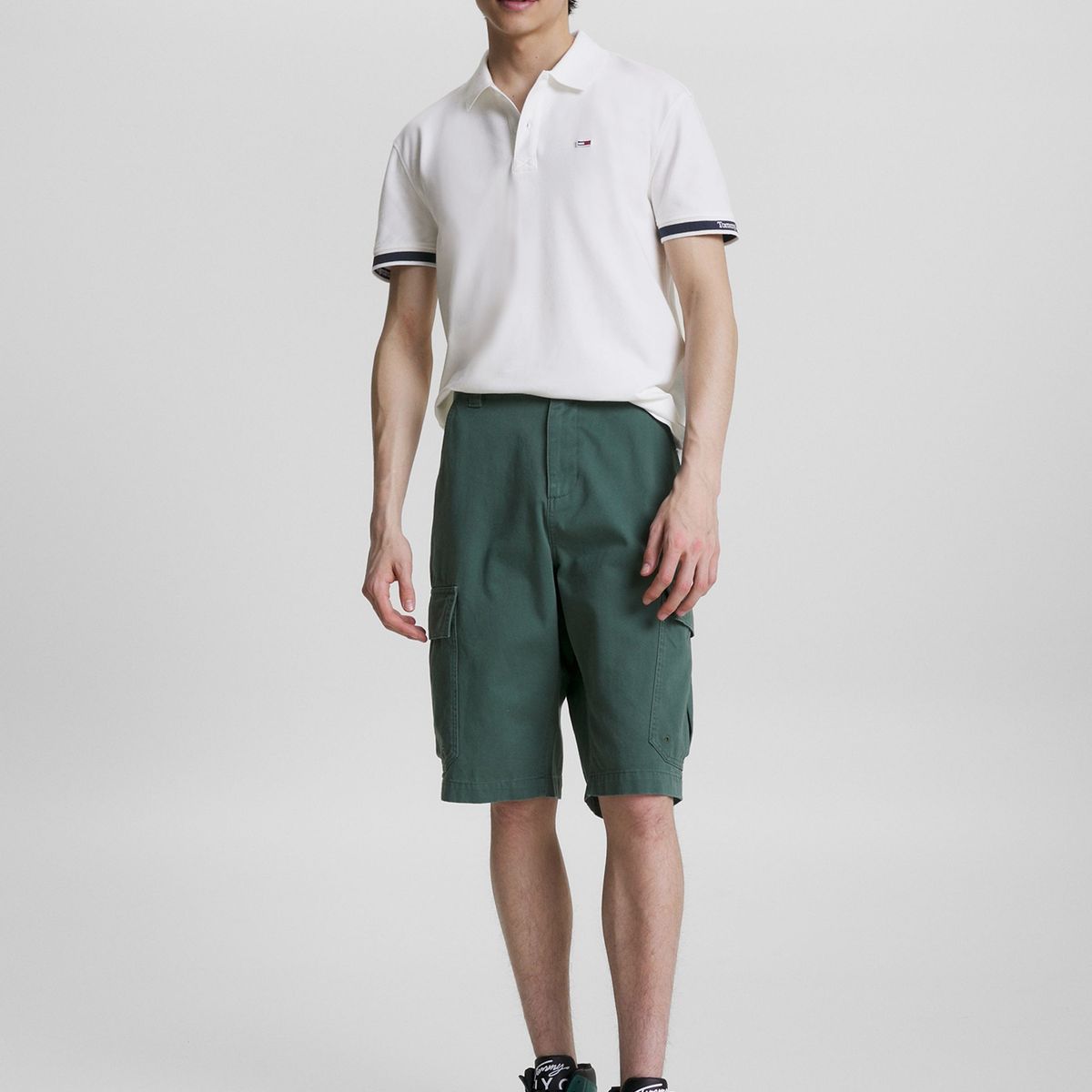 TOMMY HILFIGER - Polo Classic Essential Con Logo Blanco Tommy Jeans