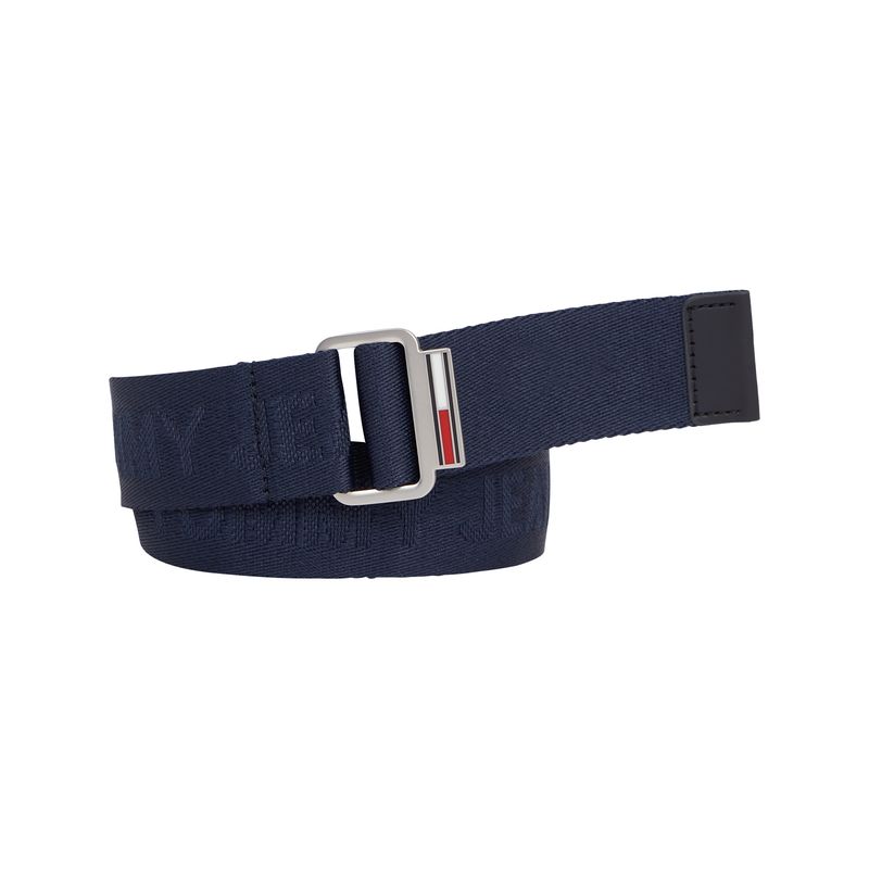 TOMMY HILFIGER - Cinturón Textil Baxter Azul Tommy Hilfiger