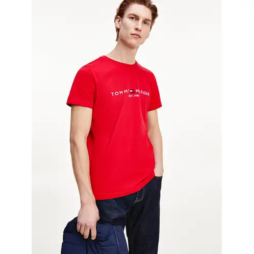 TOMMY HILFIGER - Polera Organic Cotton Con Logo Slim Fit