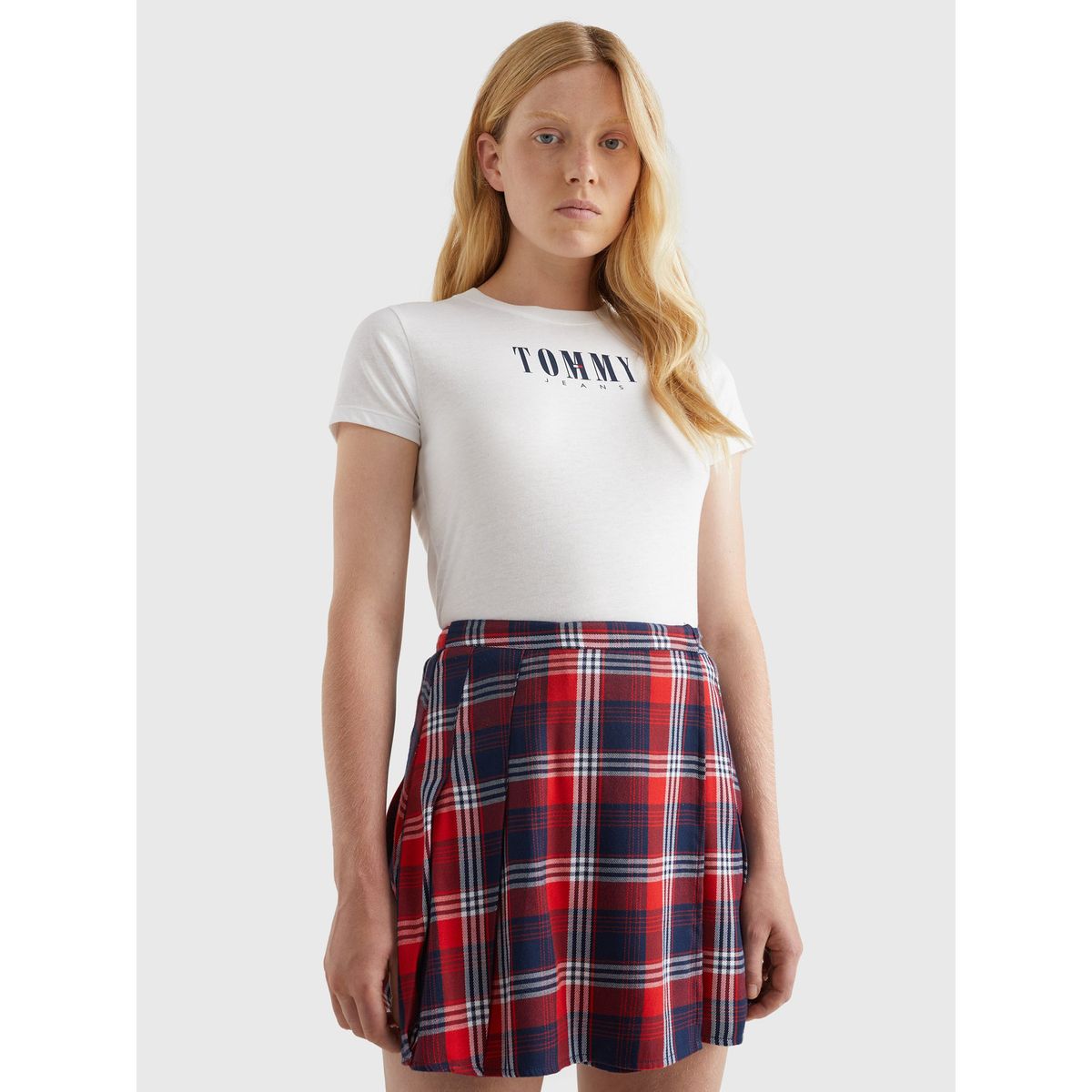 TOMMY HILFIGER - Polera Essential Baby Con Logo Blanco Tommy Jeans.