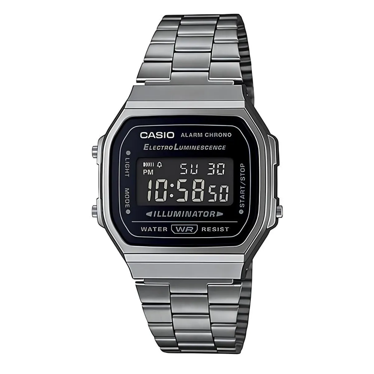 CASIO - Reloj A-168wgg-1b Vintage Digital Metal - Gris