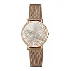 Q&Q - Reloj Qa21j041y Mujer Analogo Metal - Rosa
