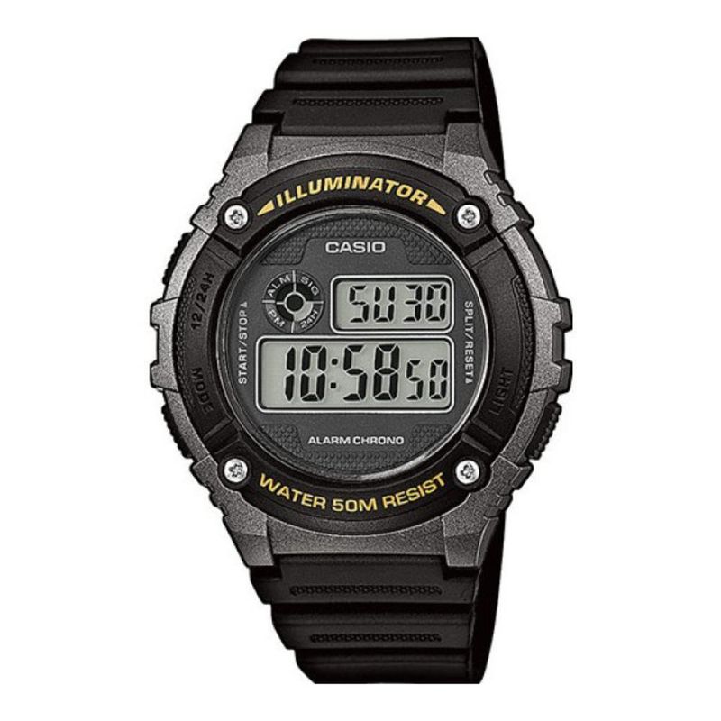 CASIO - Reloj W-216h-1b Hombre Digital Resina - Negro