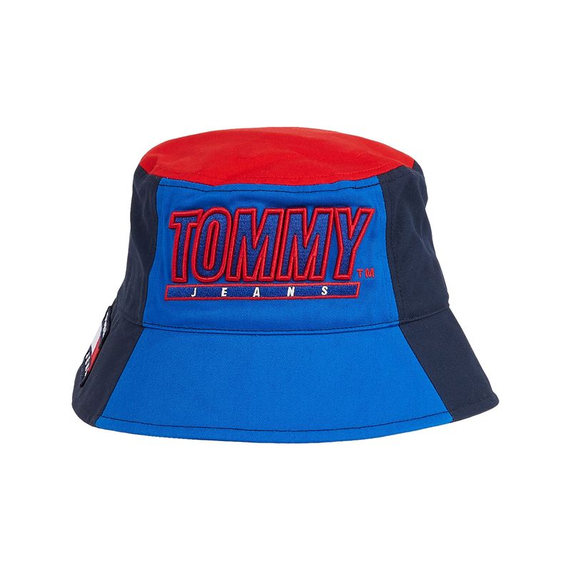 TOMMY HILFIGER - Gorro Bucket Heritage Stadium Azul Tommy Jeans