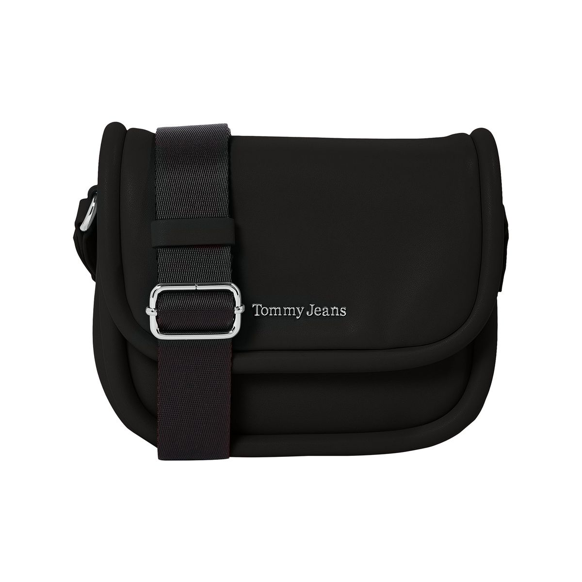 TOMMY HILFIGER - Cartera Flap Femme Con Logo Negro Tommy Hilfiger