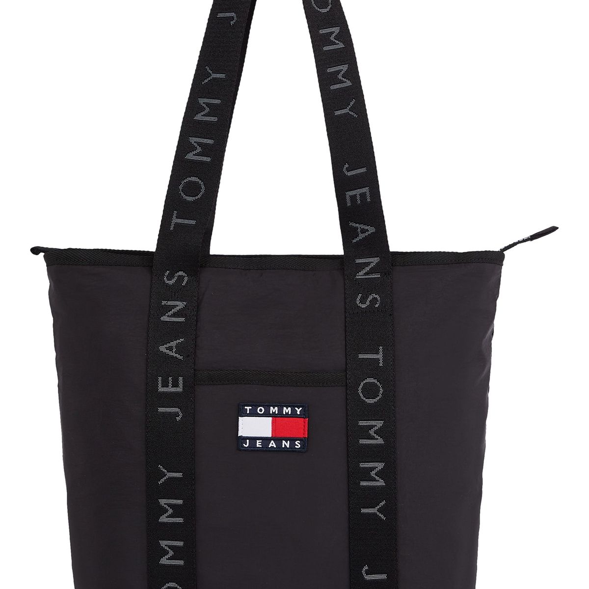 TOMMY HILFIGER - Bolso Tote Heritage Con Logo Negro Tommy Hilfiger