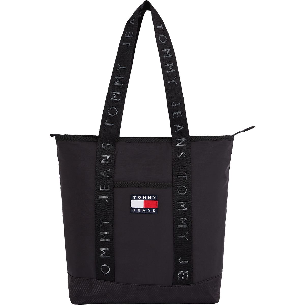 TOMMY HILFIGER - Bolso Tote Heritage Con Logo Negro Tommy Hilfiger