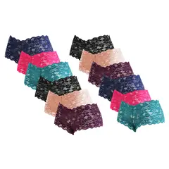 GIOVACCHINO - Pack de 12 Calzon Pantaleta de Encaje