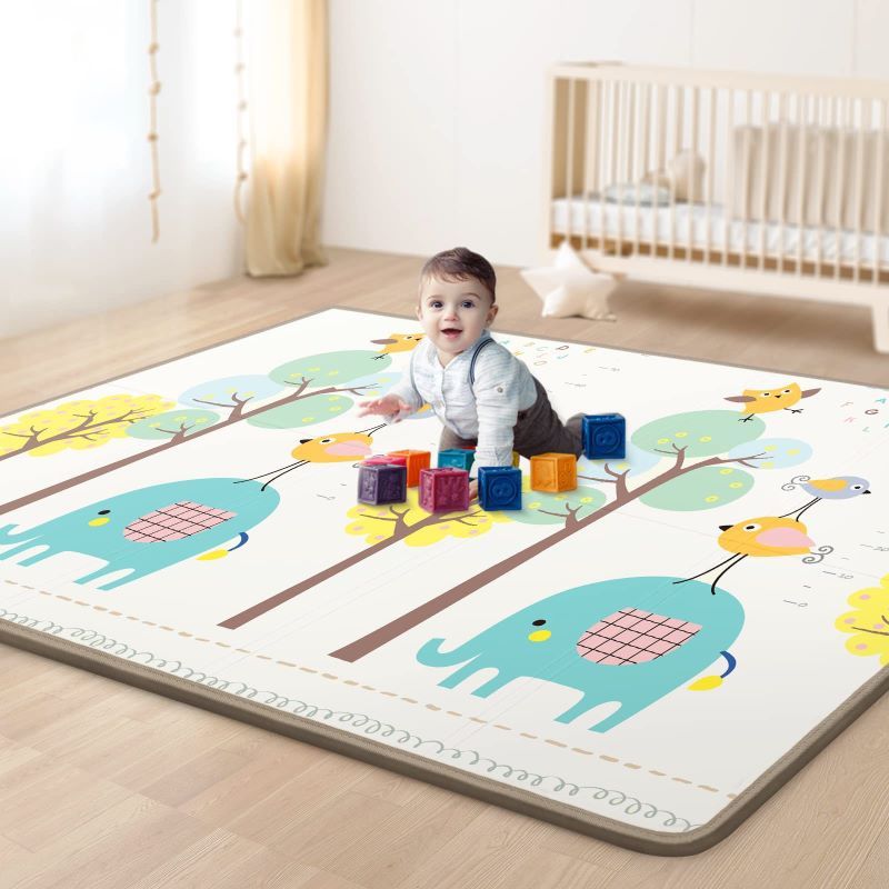 EVERSO - Alfombra Antigolpe Plegable Bebe 120x180cm Para NIÑA