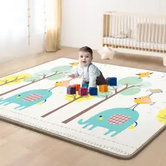 EVERSO - Alfombra Antigolpe Plegable Bebe 120x180cm Para NIÑA