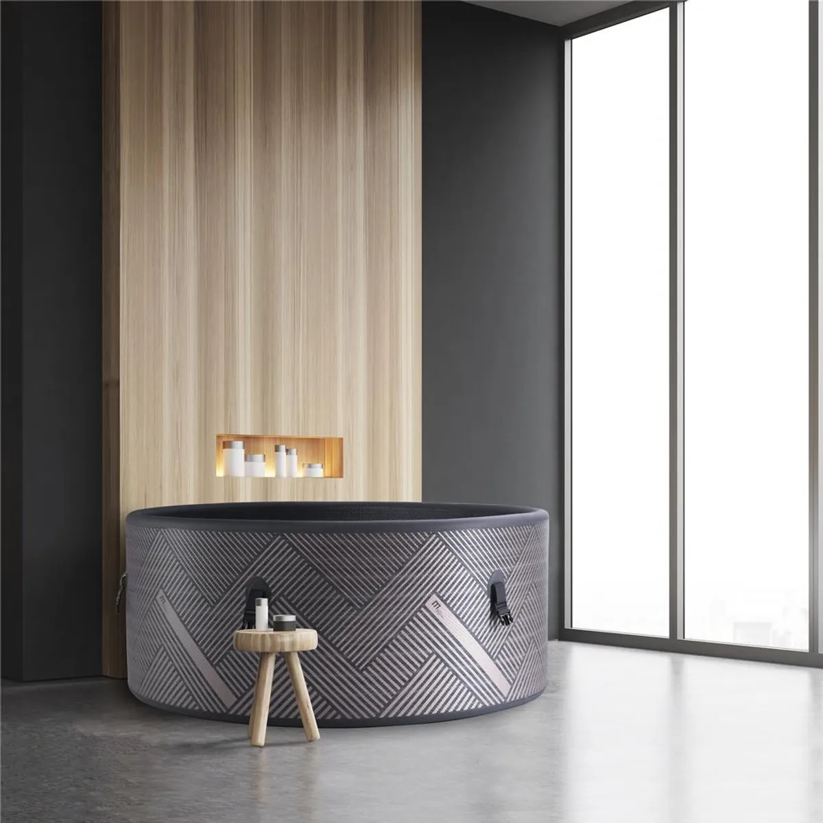 MSPA - Hot Tub Inflable Mono Frame Wifi Para 8 Personas MSpa