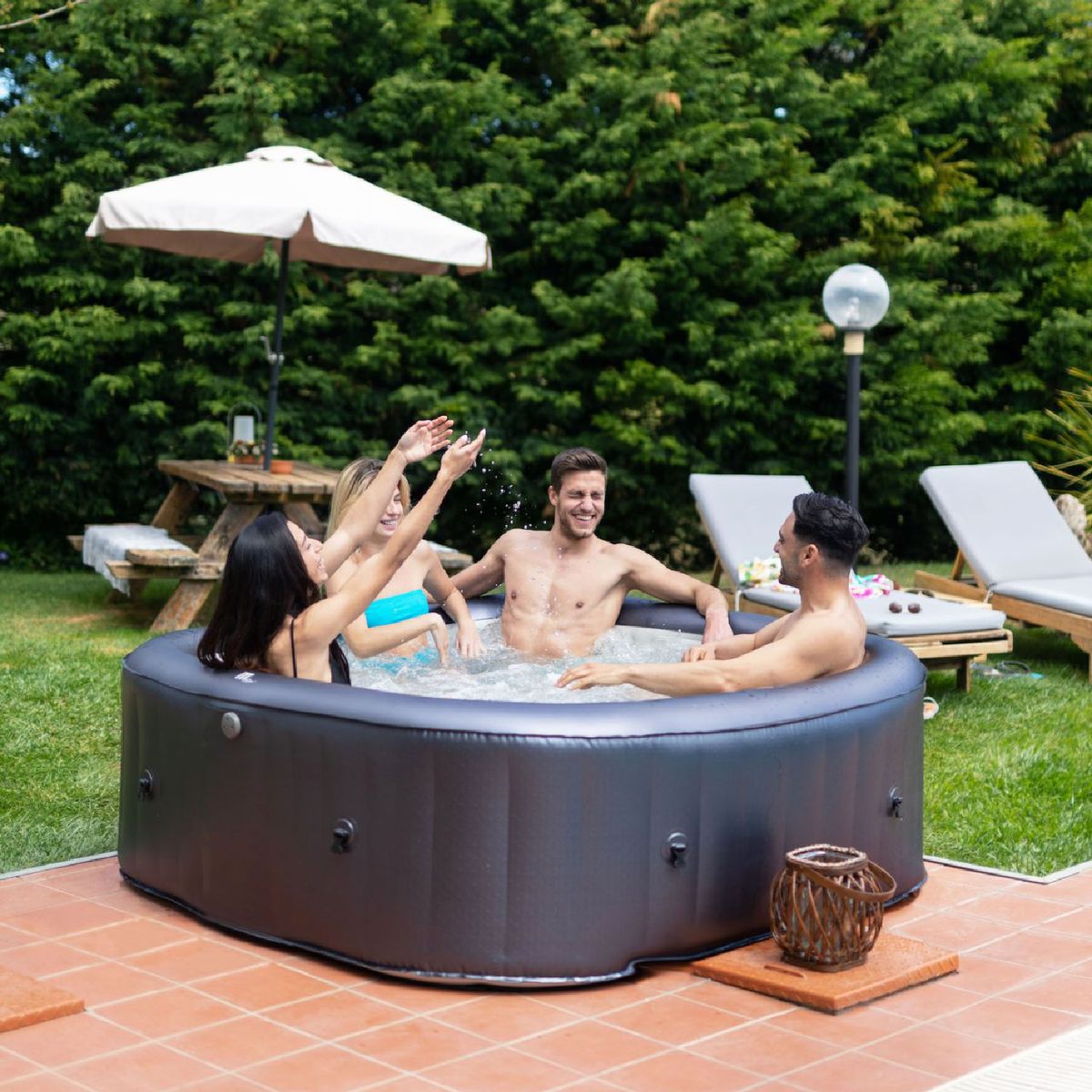 MSPA - Hot Tub Inflable Otium Muse Jets Para 6 Personas MSpa