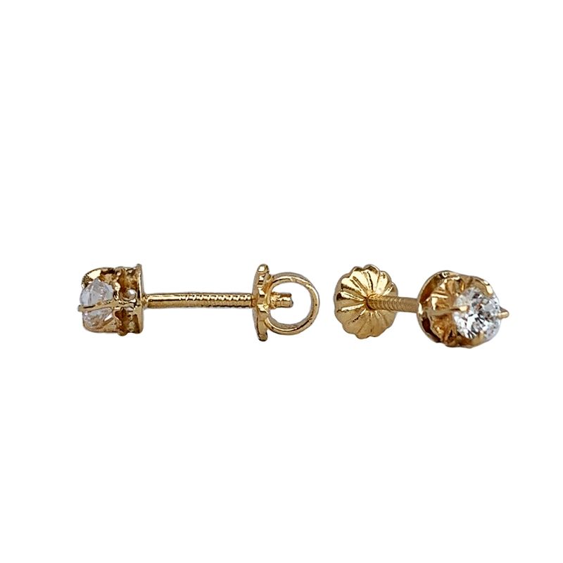 MODAS LILLO - Aro Bebé Abridor Chatón Circón 18k Joyas Modas Lillo