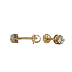 MODAS LILLO - Aro Bebé Abridor Chatón Circón 18k Joyas