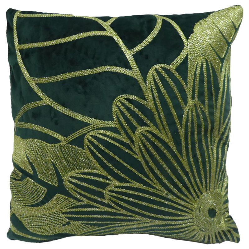 MALLORCA - Cojín Decorativo Bordado Velvet Floral 45 x 45 Cms.