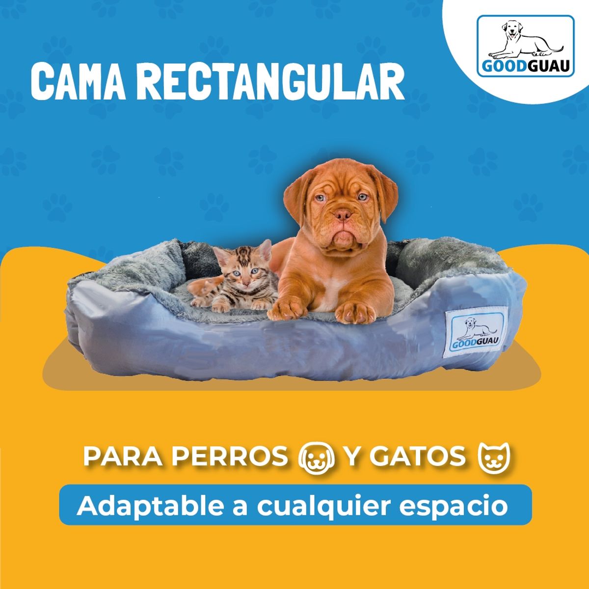 GOODGUAU - Cama Mascota GoodGuau, 55cm, M