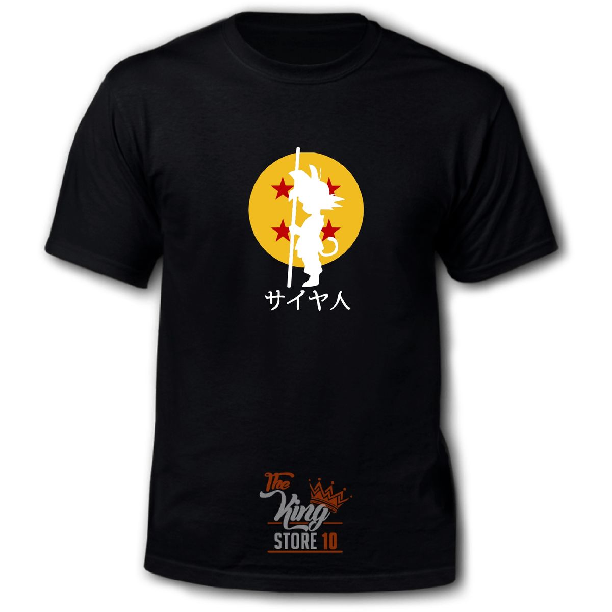 GENERICO - Polera Goku Kid Esfera Dragon Ball Silueta Anime