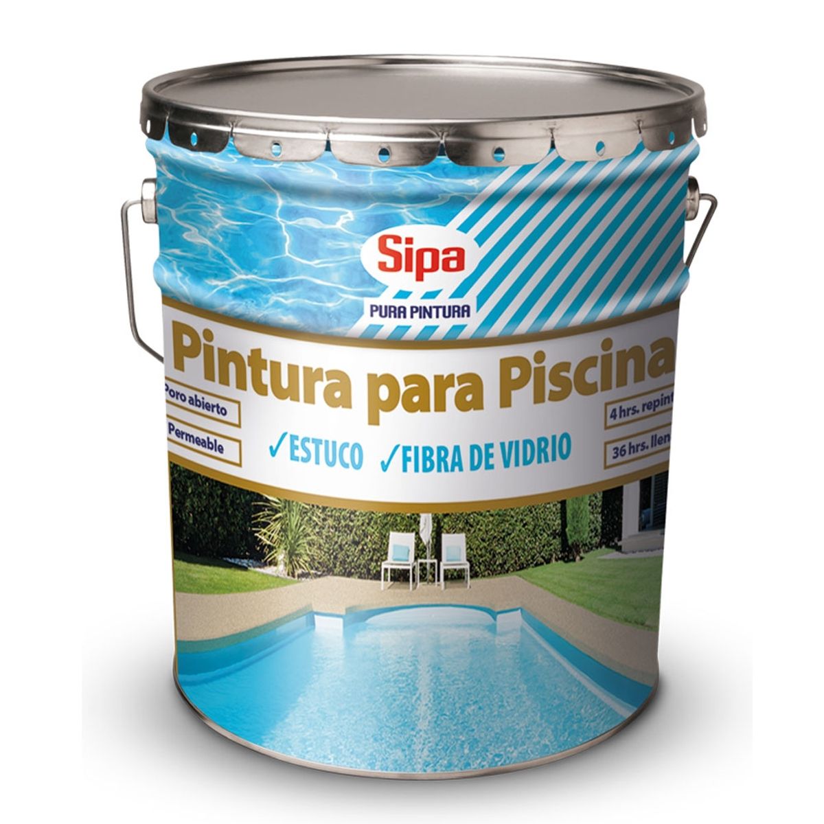 SIPA - SIPALAC PINTURA PISCINA BLANCO 4GALON (42604530)