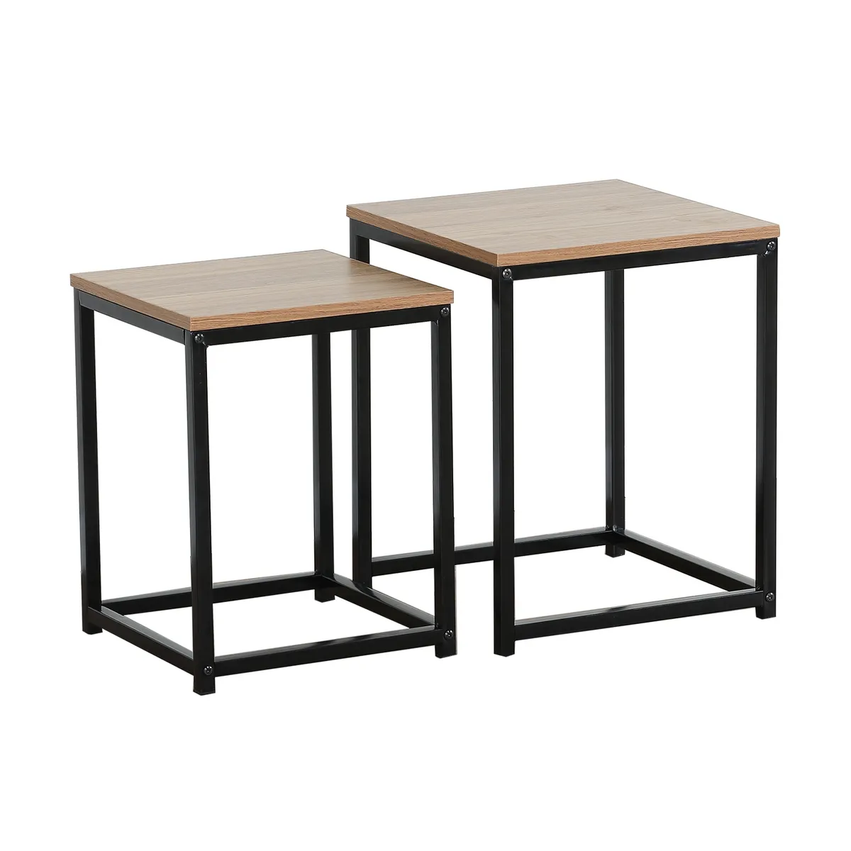 NOVAHUS - Set mesas laterales metal Industrial