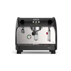 GAGGIA - Cafetera Ruby Pro 1 Grupo - Conexión Red Hídrica - Negra