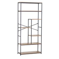 Estante Multinivel Alto Industrial Café 183x80x30