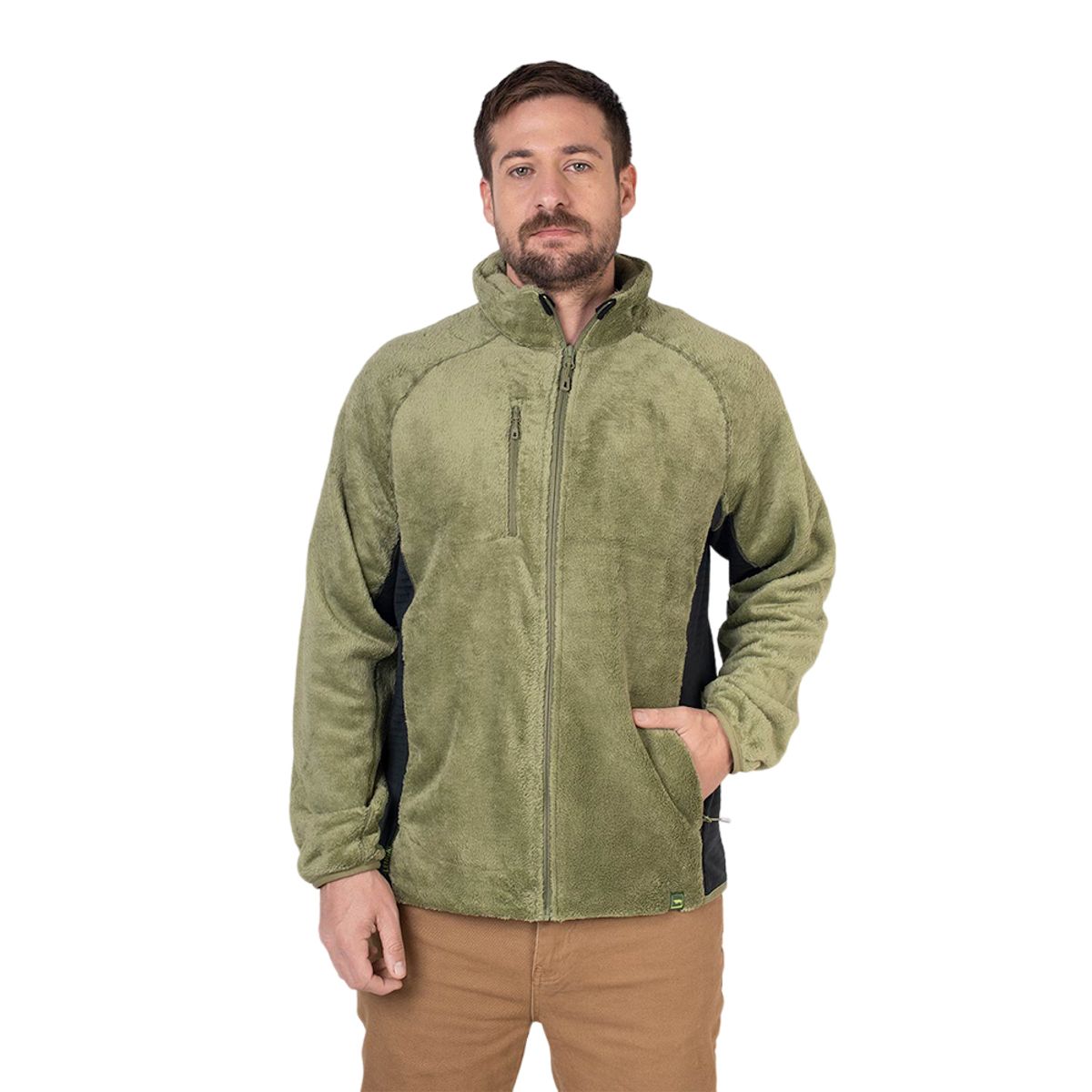 LENGA - Polar Hombre Furry Grey Lenga Cierres Ykk