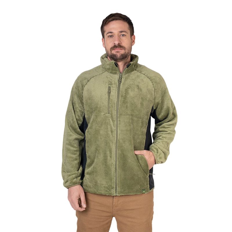 LENGA - Chaqueta Micropolar Hombre Furry Grey Lenga® Cierres Ykk®.-