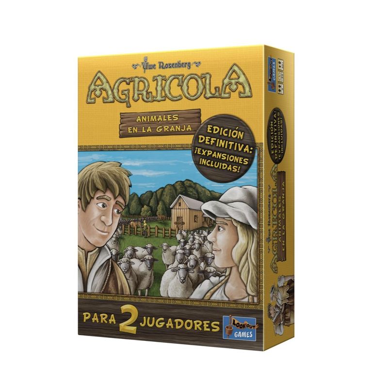 LOOKOUT GAMES - Agricola Animales en la Granja - Juego De Mesa - Español