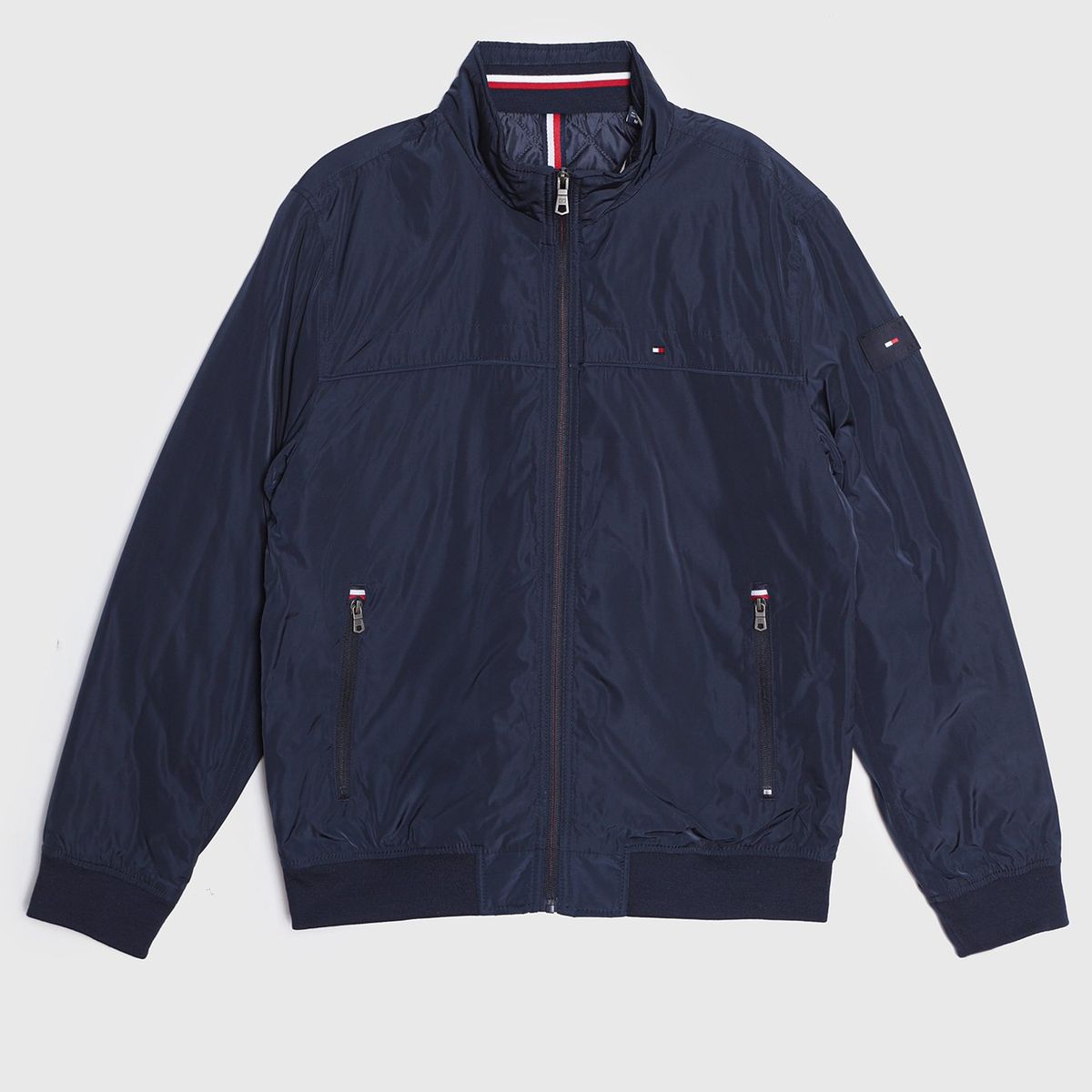 TOMMY HILFIGER - Chaqueta Bomber Golf Con Logo Azul Tommy Hilfiger