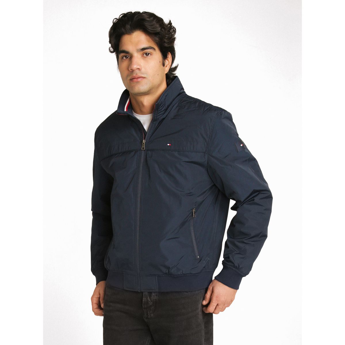 TOMMY HILFIGER - Chaqueta Bomber Golf Con Logo Azul Tommy Hilfiger