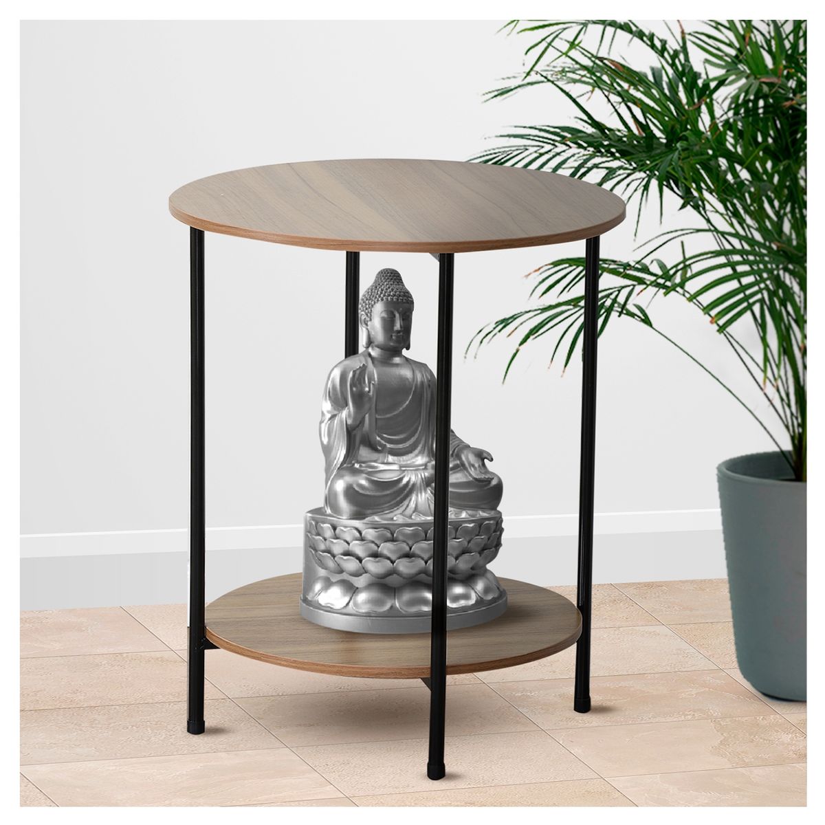 NOVAHUS - Mesa lateral redonda Noruega Industrial